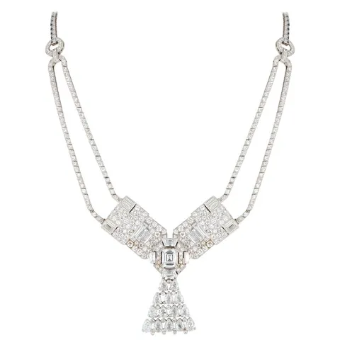 cartier art deco necklace