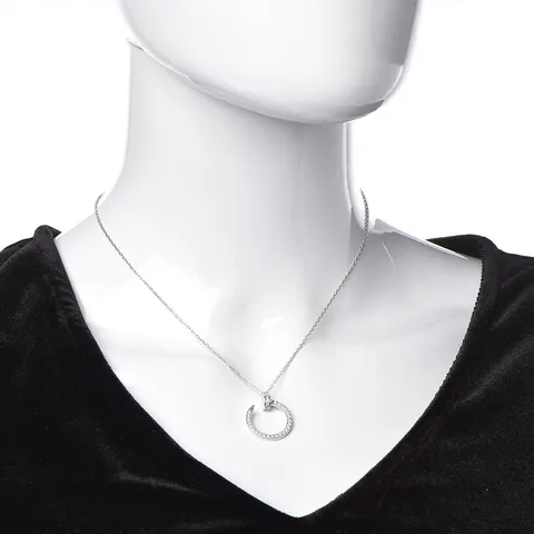 cartier nail necklace white gold