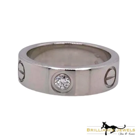 cartier love ring platinum
