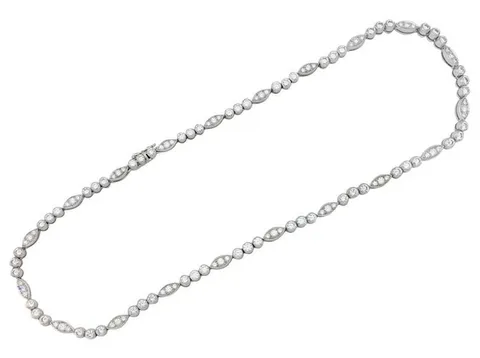 cartier platinum necklace