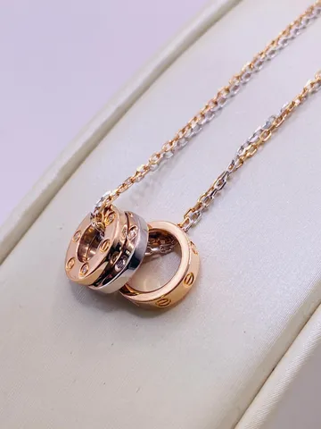 cartier two ring necklace