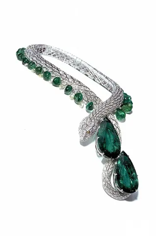 diamond snake necklace cartier