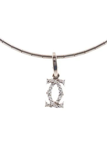 cartier double c pendant