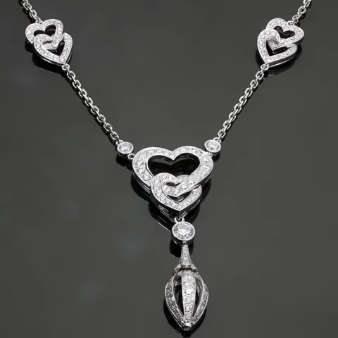 cartier white necklace