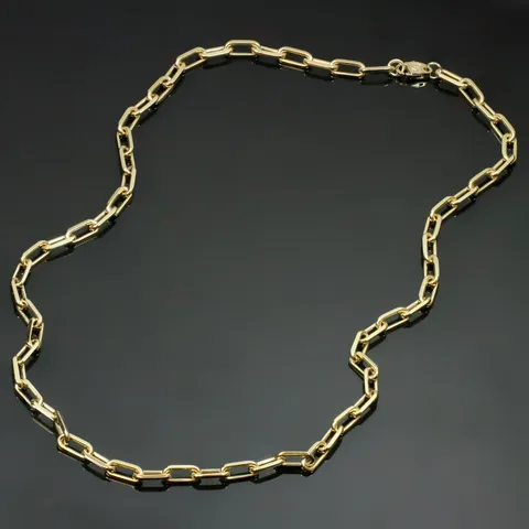 cartier yellow gold chain necklace