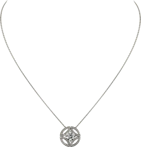 cartier diamond solitaire necklace