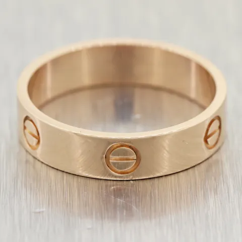 cartier rose gold ring