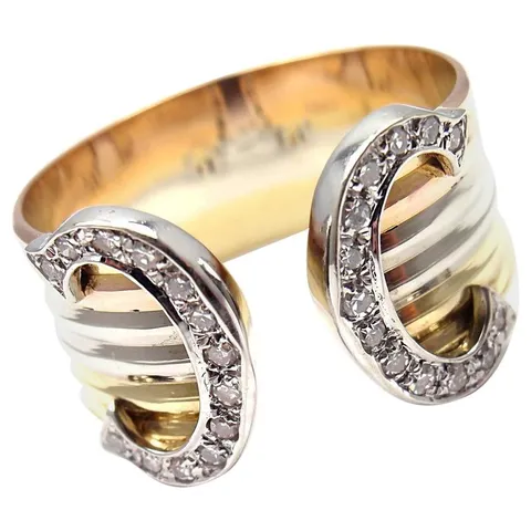 cartier double c ring