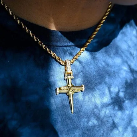 cartier nail cross necklace