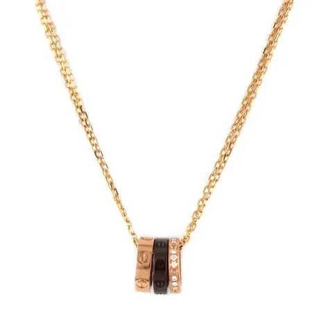 cartier necklace 3 rings