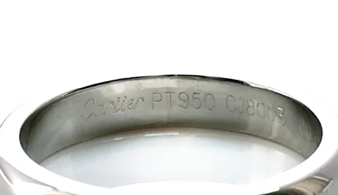cartier platinum wedding band