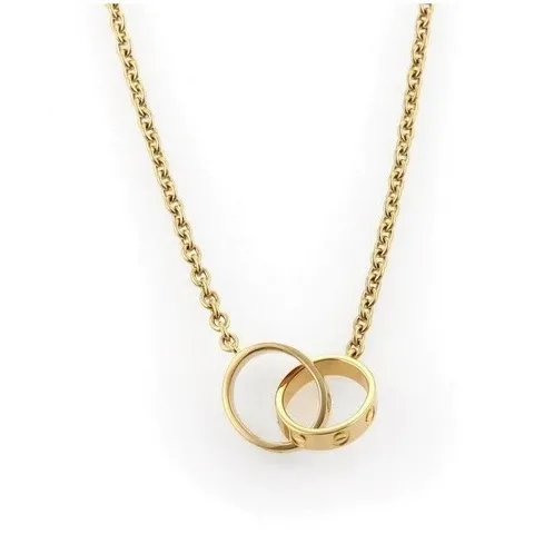 cartier necklace double ring