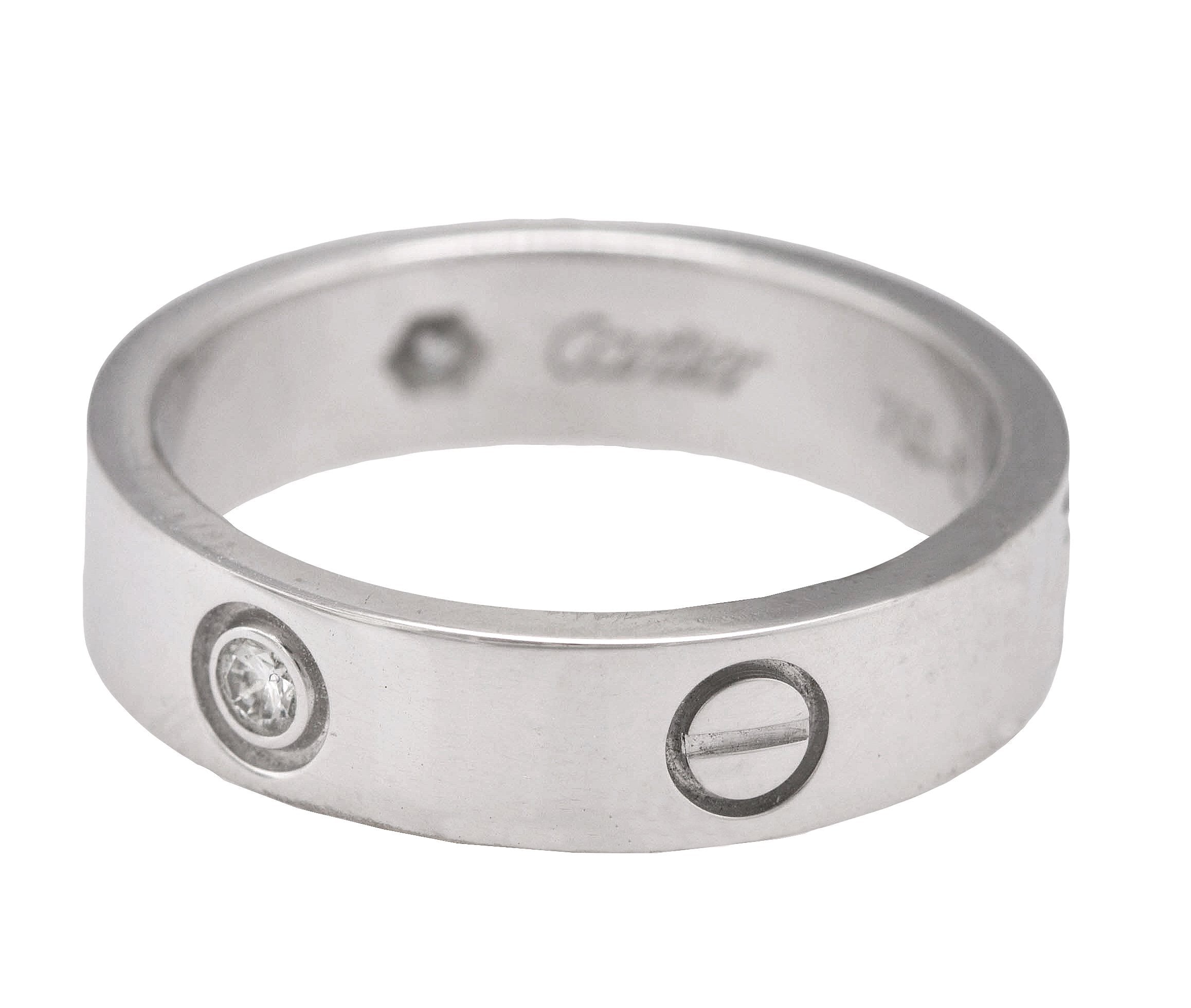 cartier silver ring