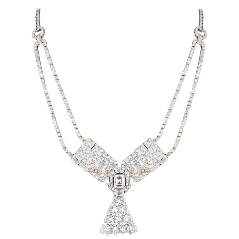 cartier art deco necklace