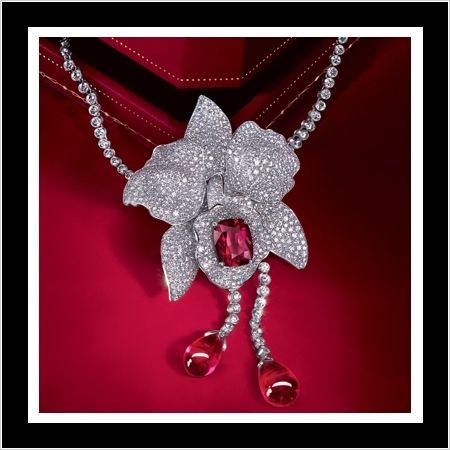 cartier orchid pendant