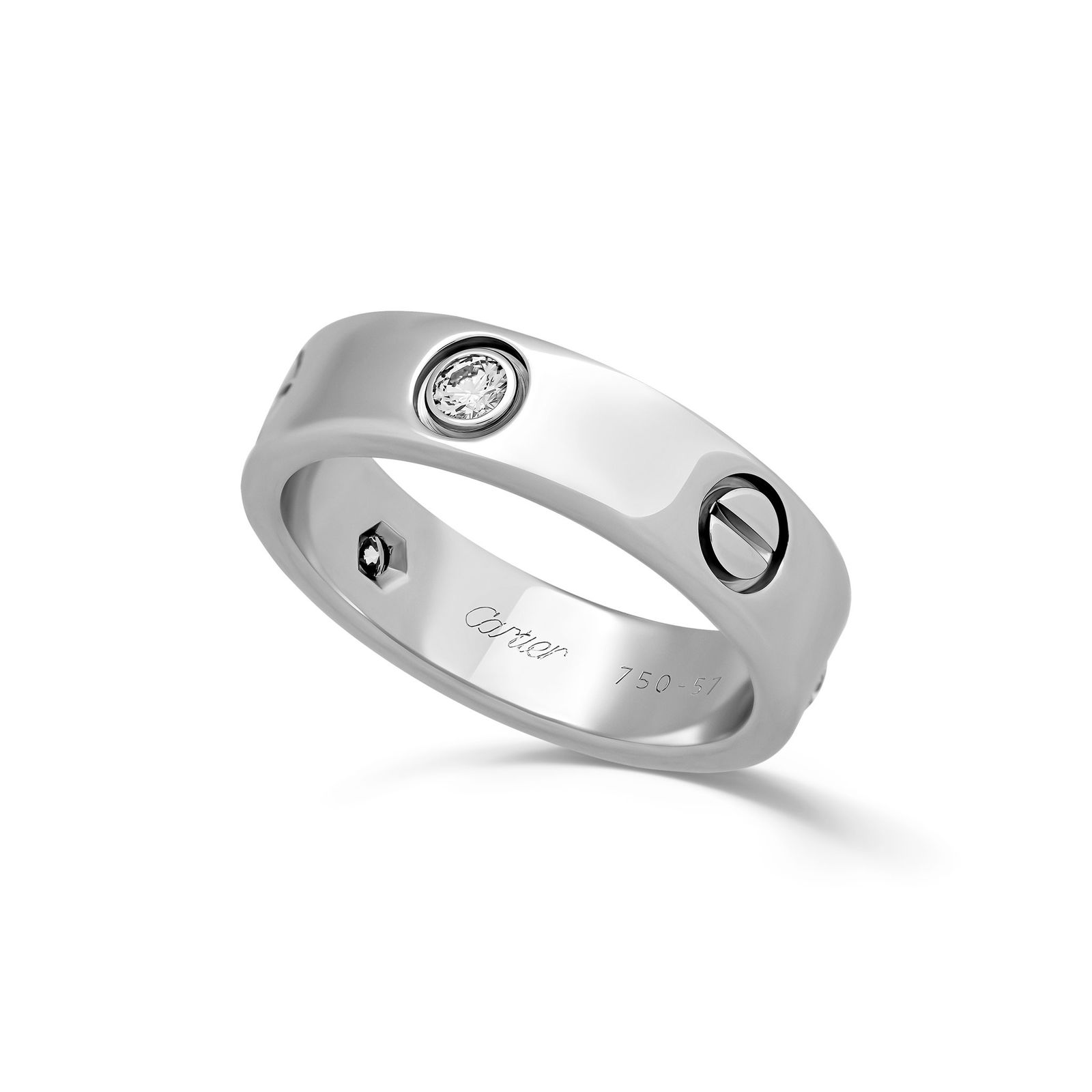 cartier love ring silver