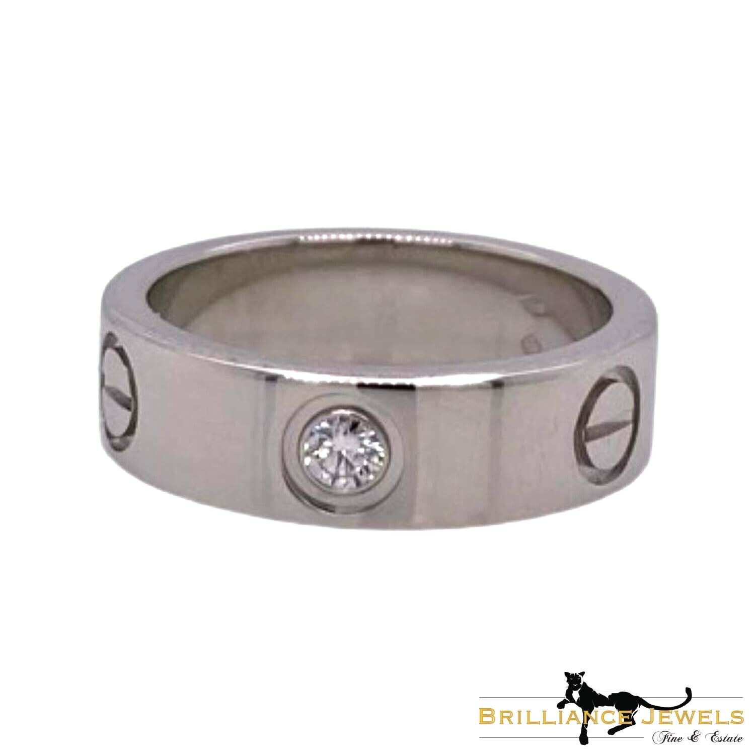 cartier love ring platinum