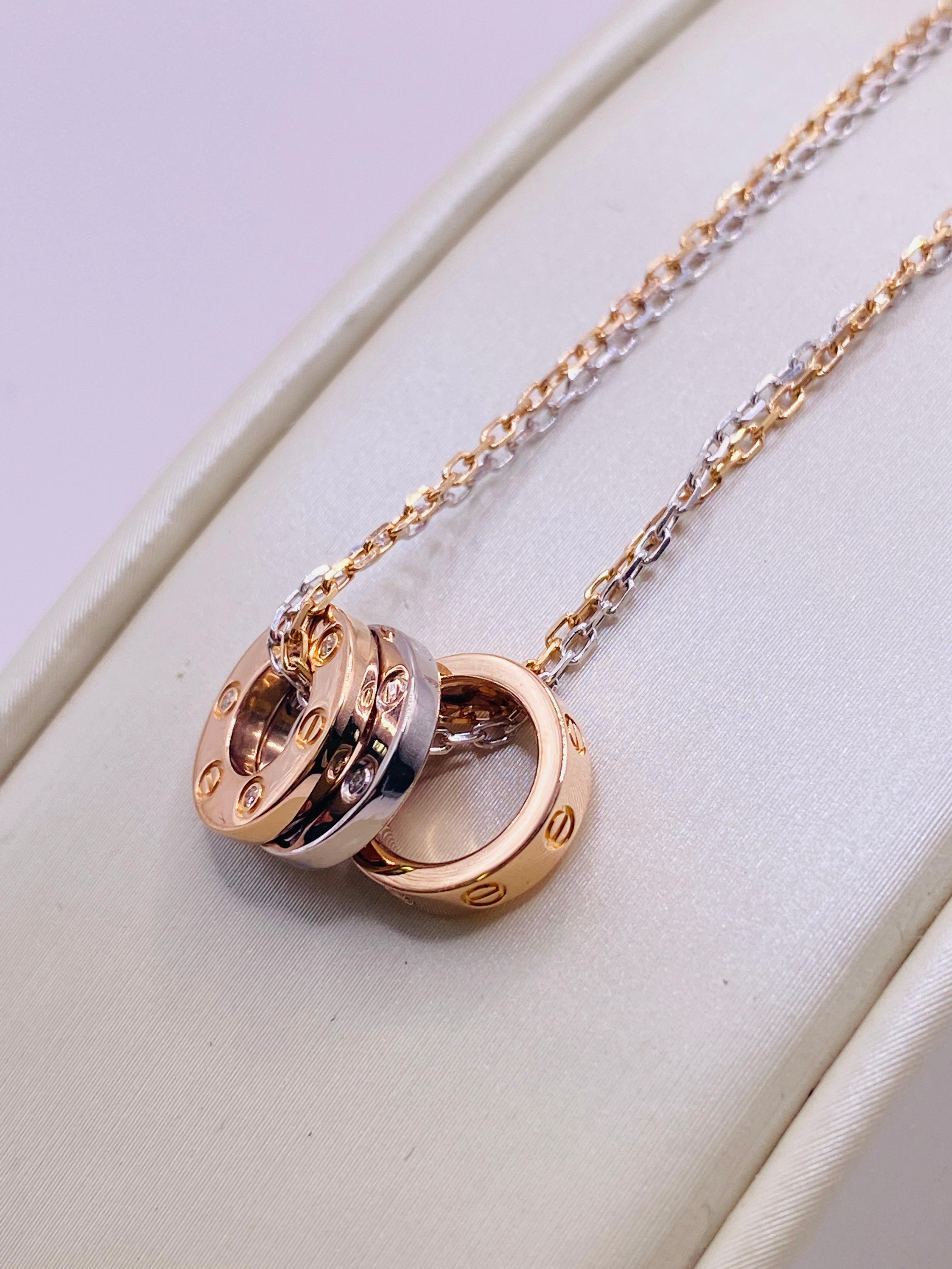 cartier two ring necklace