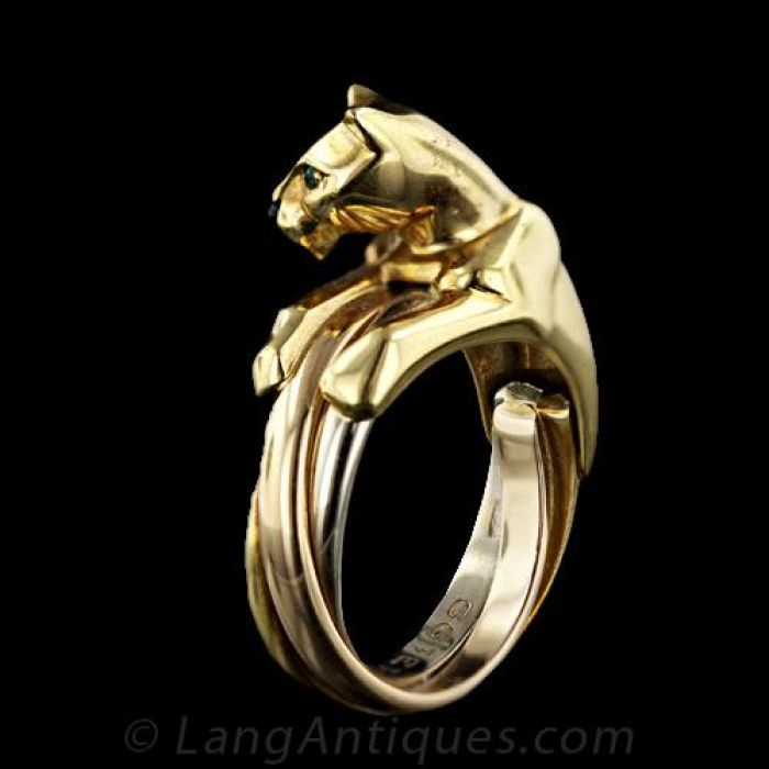 vintage cartier panther ring