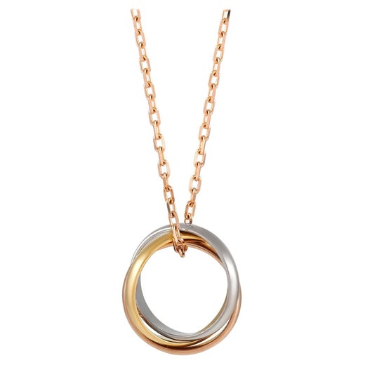 cartier 3 ring necklace