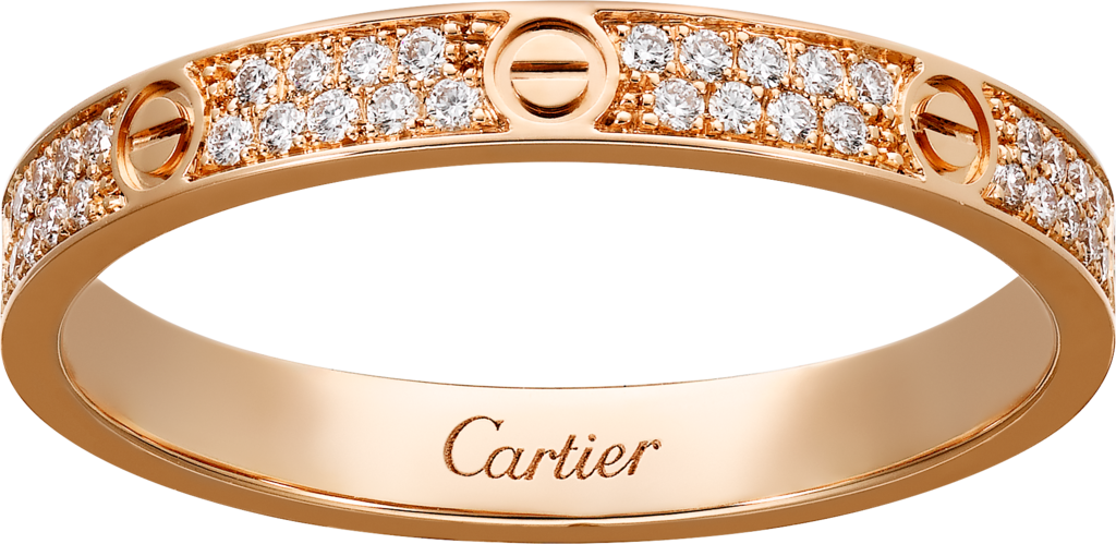 cartier love ring rose gold