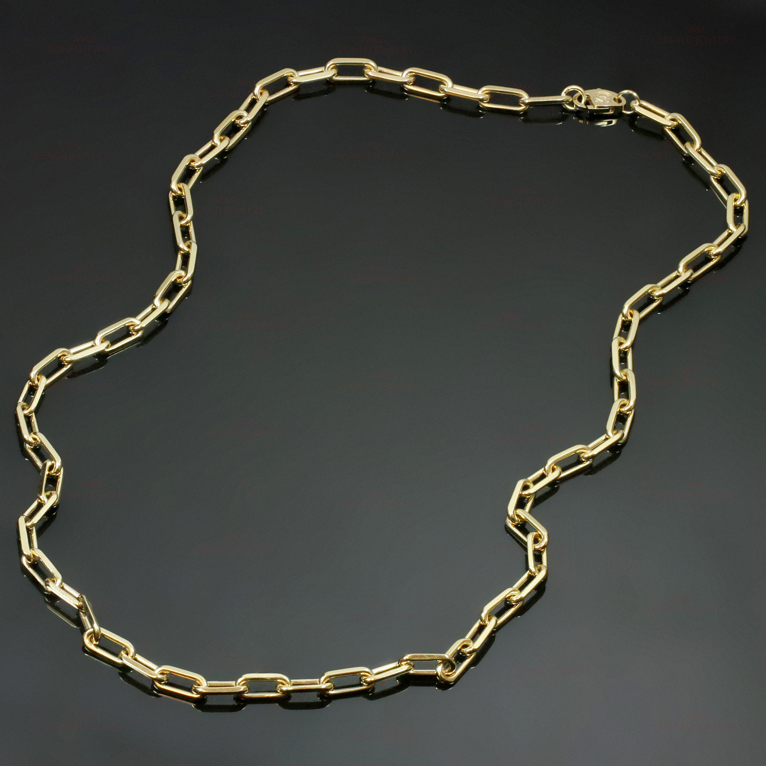 cartier yellow gold chain necklace