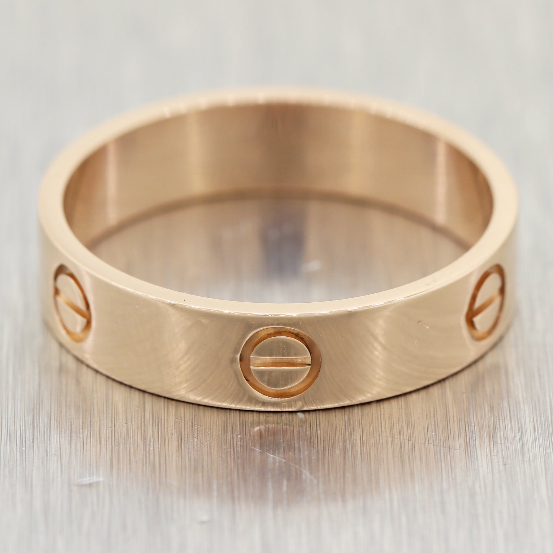 cartier rose gold ring