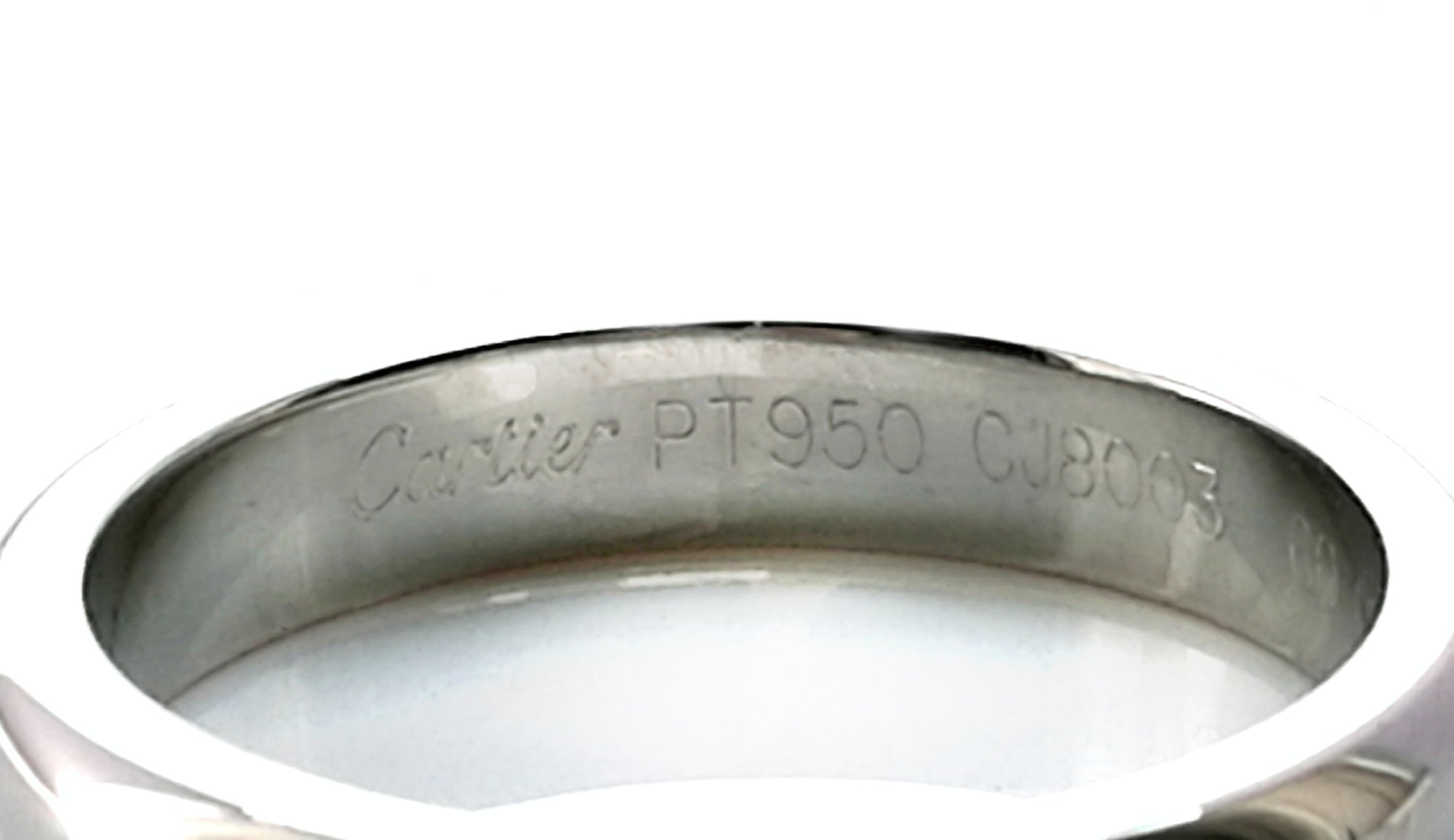 cartier platinum wedding band