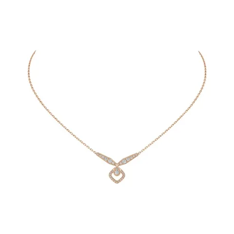 Chaumet 082671 Josephine Eclat Floral pink gold and diamond pendant 1
