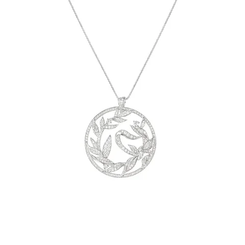 Chaumet 083502 Jardins Laurier Necklace White Gold Diamonds 2