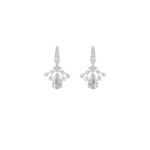 Chaumet 082612 Joséphine Aigrette Impériale Earrings Platinum Diamonds 1