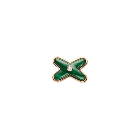 Chaumet Jeux De Liens Earring 083975 Rose Gold Malachite Diamond 1