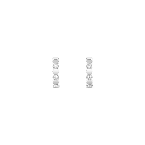 Chaumet 085271 Bee My Love Hoop Earrings White Gold Diamonds 1