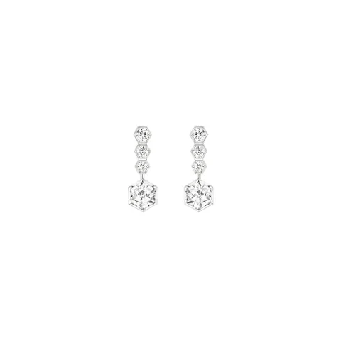Chaumet Bee My Love Hoop Earrings 084774 White Gold Diamonds 1