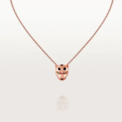 Cartier Panthère de B7224756 Cartier Necklace Rose Gold Tsavorite Onyx 1
