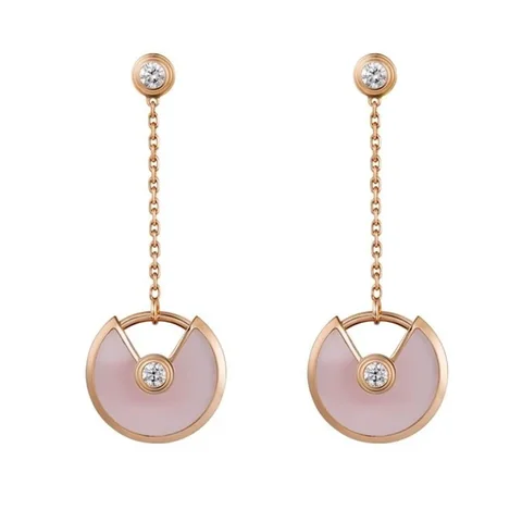 Cartier Amulette De B8301231 Cartier Earrings Rose Gold Opal 1