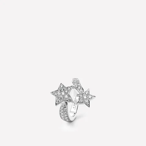 Chanel Comète Géode Ring J0387 18k White Gold Diamonds 1