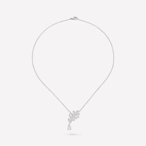 Chanel Plume De J10815 Chanel Necklace 18k White Gold Diamonds 1
