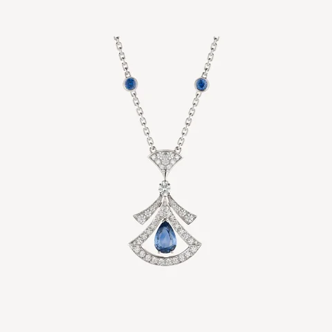 Bulgari Divas? 357325 Dream Necklace White Gold Set Sapphires and Diamonds 1