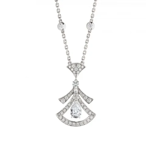 Bulgari Divas? Dream 358220 Necklace White Gold Set Diamonds 1