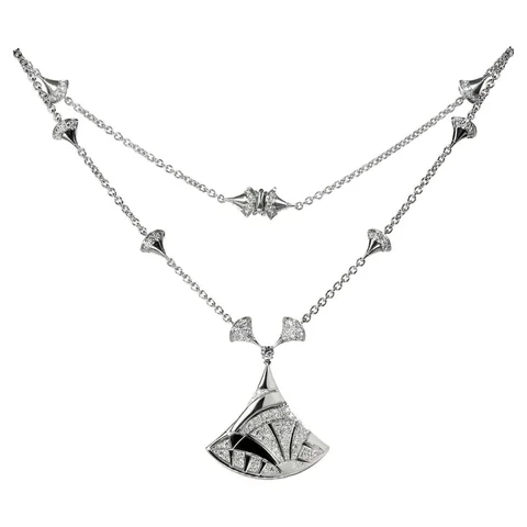 Bulgari Divas? Dream 349442 Necklace White Gold Set Diamonds 1