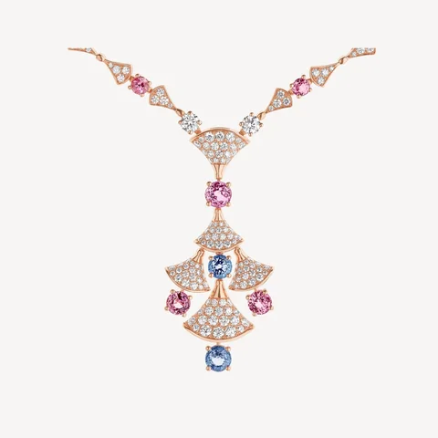 Bulgari Divas? Dream 357942 Necklace Rose Gold Spinel and Diamonds 1