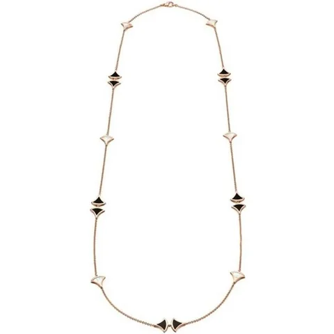 Bulgari Divas? Dream 350060 Necklace Rose Gold Mother-of-pearl and Onyx CL856967 1
