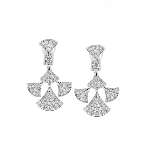 Bulgari 352809 Divas? Dream Earrings White Gold Pav� Diamonds 1