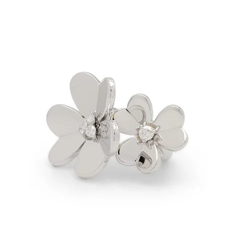 Van Cleef & Arpels Ring Frivole Between the Finger Ring White gold Diamond Ring 1