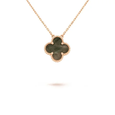 Van Cleef & Arpels Vintage Alhambra pendant VCARP4KK00 Rose gold Mother-of-pearl Necklaces 1
