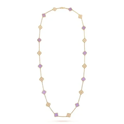 Van Cleef & Arpels VCARP0Y600 Vintage Alhambra long necklace 20 motifs Dubaï Mall Edition necklace 1