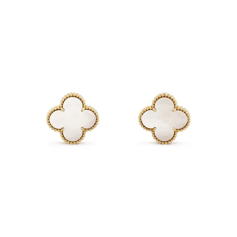 Van Cleef & Arpels VCARA43700 Magic Alhambra Earrings Yellow Gold Mother-of-pearl Earrings 1