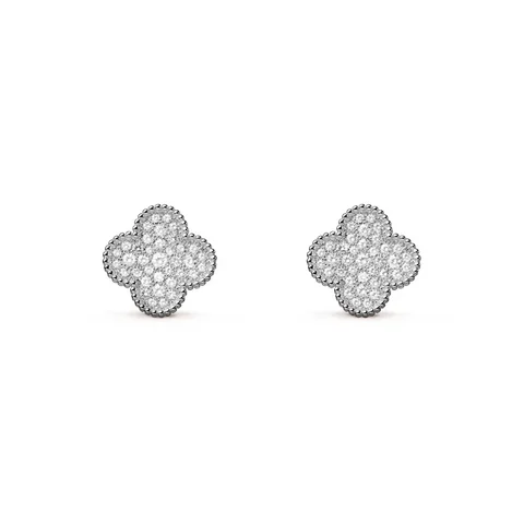 Van Cleef & Arpels VCARN9ZR00 Magic Alhambra earrings White gold Diamond earrings 1