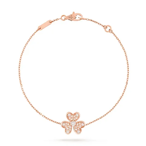 Van Cleef & Arpels VCARP7RD00 Frivole bracelet mini model Rose gold Diamond bracelet 1